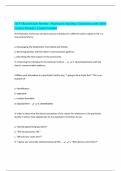 CA PT Board Exam Review - Psychiatric Nursing &vert; Questions with 100&percnt; Correct Answers &vert; Latest Update