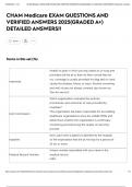 CHAM Medicare EXAM QUESTIONS AND VERIFIED ANSWERS 2025&lpar;GRADED A&plus;&rpar; DETAILED ANSWERS&excl;&excl;