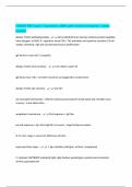 COMAT FBS Exam &vert; Questions 100&percnt; with Correct Answers &vert; latest Update