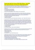 Trauma Nursing Core Course &lpar;TNCC&rpar; 9th Edition &ndash; Test Bank with Solved Questions and Answers &lpar;2025&sol;2026&rpar; NEW&excl;&excl;