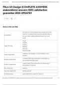 FBLA UX Design &lpar;COMPLETE ANSWERS elaborations&rpar; answers 100&percnt; satisfaction guarantee 2025 UPDATE&excl;&excl;