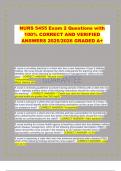 NURS 5455 Exam 2 Questions with 100&percnt; CORRECT AND VERIFIED ANSWERS 2025&sol;2026 GRADED A&plus;