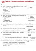 NSCI 175 Exam 3 Review Questions and Correct Answers 100&percnt;