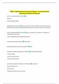 N3280 &ndash; Health Assessment Across the Lifespan &ndash; Screening Tests and  Assessments Questions and Answers 