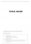 TCOLE RULES OVERVIEW &lpar;JAILERS & TELECOMMUNICATORS&rpar; QUESTIONS AND VERIFIED ANSWERS