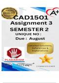 CAD1501 Assignment 3 &lpar;COMPLETE ANSWERS&rpar; Semester 2 2025 - DUE August 2025