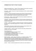 CREMATION TEST STUDY GUIDE