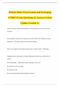 Defense Basic Bundled Exam Questions & Answers Latest Update Graded A&plus;