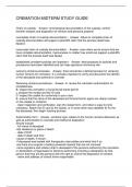 CREMATION MIDTERM STUDY GUIDE