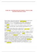 NURS 2310 - FOUNDATIONS OF NURSING&colon; STUDY GUIDE REVIEW FOR FINAL EXAM