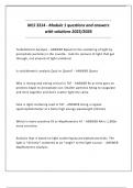 MLS 3314 - Module 1 questions and answers with solutions 2025&sol;2026