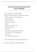 Nurs 3315 oxy questions and answers with solutions 2025&sol;2026