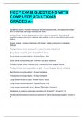 NCEP EXAM QUESTIONS WITH COMPLETE SOLUTIONS GRADED A&plus; 