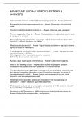 MSN 671 NEI GLOBAL VIDEO QUESTIONS & ANSWERS