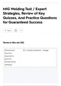 MIG Welding Test &sol; Expert Strategies&comma; Review of Key Quizzes&comma; And Practice Questions for Guaranteed Success