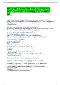 RAD 105 EXAM REVIEW QUESTIONS WITH CORRECT ANSWERS GRADED A&plus;