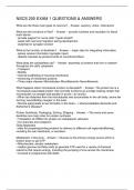 NSCS 200 EXAM 1 QUESTIONS & ANSWERS