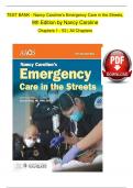  TEST BANK - Nancy Caroline&rsquo;s Emergency Care in the Streets&comma; 9th Edition by Nancy Caroline Chapters 1 - 53 &vert; All Chapters &emsp;