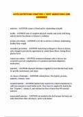 LUTZ NUTRITION CHAPTER 1 TEST QUESTIONS AND ANSWERS