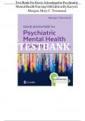 TEST BANK FOR DAVIS ADVANTAGE FOR PSYCHIATRIC MENTAL HEALTH NURSING&comma; 10TH EDITION&comma; BY KARYN I&period; MORGAN&comma; MARY C&period; TOWNSEND