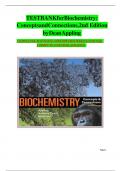 Test Bank for Biochemistry&colon; Concepts and Connections 2nd Edition by Dean Appling&comma; Spencer Anthony-Cahill and Christopher Mathews isbn-9780134641621 Complete Verified Guide Graded A&plus;