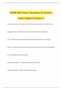 EXPH 386 Exam 4 Questions & Answers Latest Update Graded A&plus;