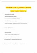 EXPH 386 Exam 4 Questions & Answers Latest Update Graded A&plus;
