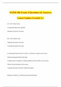 EXPH 386 Exam 4 Questions & Answers Latest Update Graded A&plus;