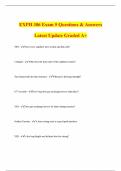 EXPH 386 Exam 5 Questions & Answers Latest Update Graded A&plus;