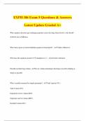 EXPH 386 Exam 5 Questions & Answers Latest Update Graded A&plus;