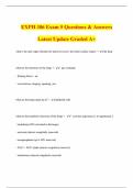 EXPH 386 Exam 5 Questions & Answers Latest Update Graded A&plus;