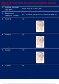 NSCI 175 Final Exam Questions and Verified Correct Answers