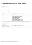 Certified Sommelier Exam Test Questions And Answers &vert; 2025 &comma;2026 Updated Solutions &vert; 100&percnt; Correct Answers