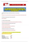   WGU C214 OA Financial Management Retake Exam Latest Questions and Answers &lpar;2025 &sol; 2026&rpar; &lpar;Verified Answers&rpar;