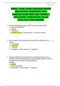 PERIO I Final Exam 2025&sol;2026 &ndash; Actual Exam with 100&percnt; Verified Questions and Correct Solutions