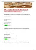 RBS Exam Questions With 100&percnt; Correct Answers Latest Update 2025 A&plus;&period;