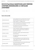 NCCCO Test EXAM QUESTIONS AND VERIFIED ANSWERS 2025&lpar;GRADED A&plus;&rpar; DETAILED ANSWERS&excl;&excl;