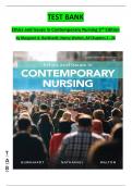 TEST BANK Ethics and Issues in Contemporary Nursing 3rd Edition by Margaret A&period; Burkhardt&comma; Nancy Walton&comma; All Chapters 1 - 20