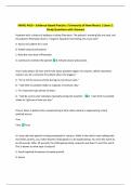 NMNC 4410 &ndash; Evidence-Based Practice &vert; University of New Mexico &vert; Exam 2&colon;  Study Questions with Answers