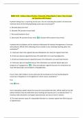 NMNC 4410 &ndash; Evidence-Based Practice &vert; University of New Mexico &vert; Exam 1&colon; Key Concepts  and Questions with Answers 