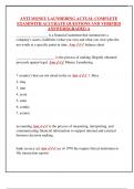 ANTI MONEY LAUNDERING ACTUAL COMPLETE  EXAM&vert;WITH ACCURATE QUESTIONS AND VERIFIED  ANSWERS&vert;GRADED A