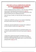 AML TEST ACTUAL COMPLETE EXAM&vert;WITH  ACCURATE QUESTIONS AND VERIFIED  ANSWERS&vert;GRADED A