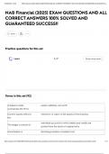 NAB Financial &lpar;2025&rpar; EXAM QUESTIONS AND ALL CORRECT ANSWERS 100&percnt; SOLVED AND GUARANTEED SUCCESS&excl;&excl;