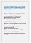 WGU D196 Pre-Assessment 2025&sol;2026 ACTUAL COMPLETE  REAL TESTING EXAM QUESTIONSAND VERIFIED ANSWERS   &lpar;MULTIPLE CHOICES&rpar; &vert;&vert;A&plus; GRADED &vert;100&percnt; CORRECT&excl;&excl; 2025  BRAND NEW VERSION&period; 