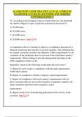 ACAMS STUDY GUIDE PRACTICE ACTUAL COMPLETE  EXAM&vert;WITH ACCURATE QUESTIONS AND VERIFIED  ANSWERS&vert;GRADED A 