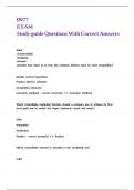 D077 EXAM Study guide Questions With Correct Answers &comma;