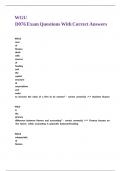 WGU D076 Exam Questions With Correct Answers