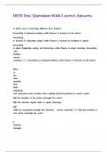 D076 Test Questions With Correct Answers&period;