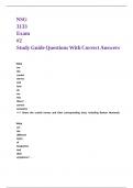 NSG 3133 Exam -2 Study Guide Questions With Correct Answers&period;