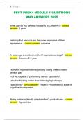 PECT PREK4 MODULE 1 QUESTIONS  AND ANSWERS 2025 